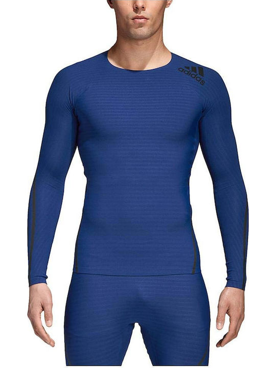 adidas Alphaskin Ισοθερμική Μπλούζα Μπλε adidas Alphaskin Ισοθερμική Μπλούζα Μπλε