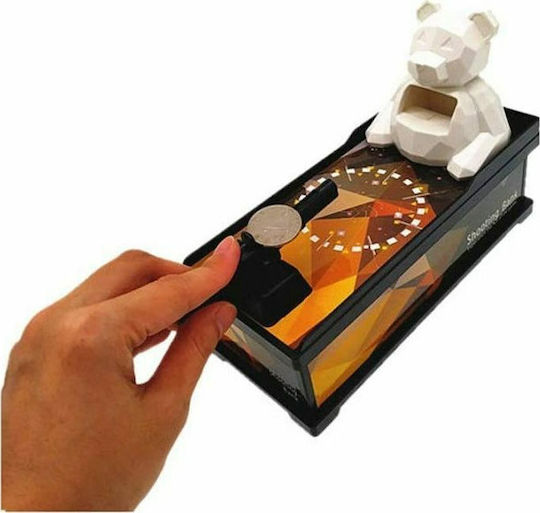 Game Bear Piggy Bank Coin Shooting Money Box Plastic Multicolored 23x9x14.5cm