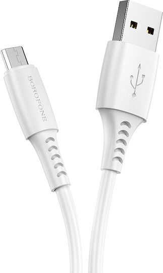 Borofone BX40 30τμχ Regular USB 2.0 spre micro USB Cablu Multicolor 1m 30buc