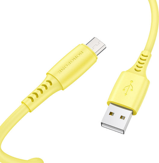 Borofone BX40 30τμχ Regular USB 2.0 spre micro USB Cablu Multicolor 1m 30buc