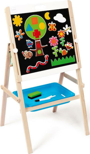 Scratch Europe Scratch Europe Magnetic Markerboard Blackboard Double Sided Floor 120cm