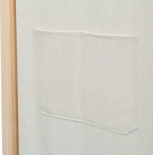 vidaXL Dekorativer Paravent Hölzernes mit 3 Blättern 120x170cm