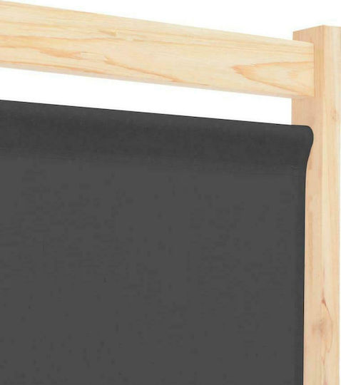 vidaXL Decorative Room Divider Wooden with 4 Panels 200x170cm