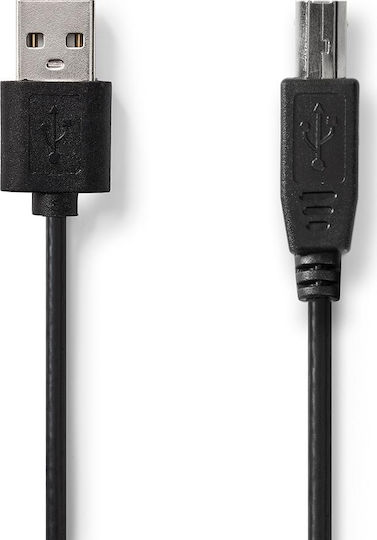 Nedis 3m USB 2.0 Cable A-Male to B-Male (CCGP60100BK30)