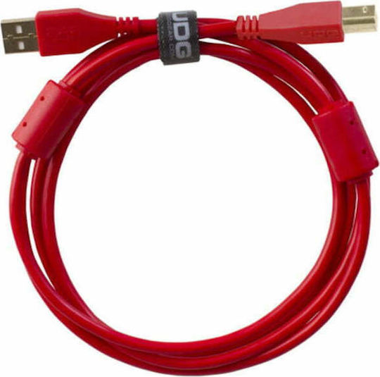 UDG 2m USB 2.0 Cable A-Male to B-Male Red (U95002RD)