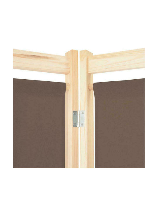 vidaXL Decorative Room Divider Wooden with 4 Panels 240x170cm