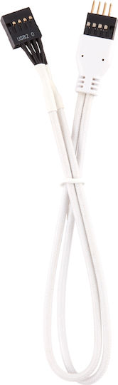 Corsair Premium Sleeved Front Panel Extension Kit - Cable 0.3m White (CC-8900245)