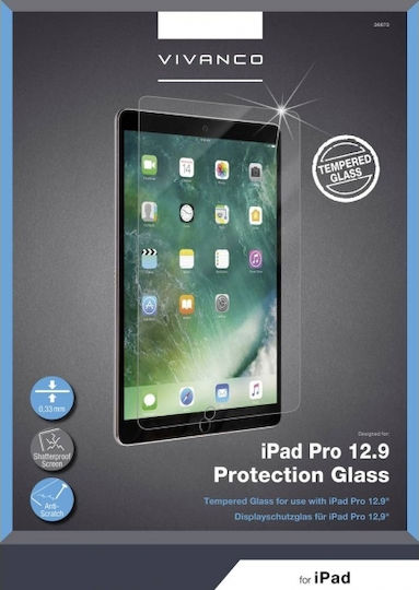 Vivanco 0.33mm Tempered Glass (iPad Pro 2015 / Pro 2017 12.9”) 36673