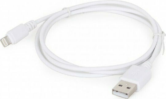 Cablexpert USB-A zu Lightning Kabel Weiß 1m (CC-USB2-AMLM-W-1M)