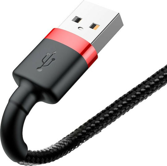 Baseus Cafule IP Edition Braided USB-A to Lightning Cable Red 0.5m (CALKLF-A19)