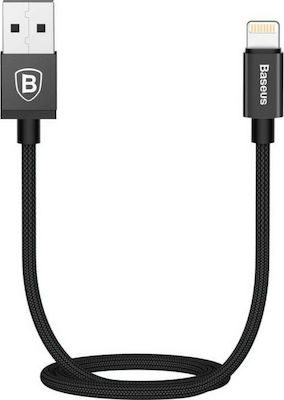 Baseus AntiLa Împletit USB-A la Cablu Lightning Negru 1.8m (CAETRTC-MFC01)