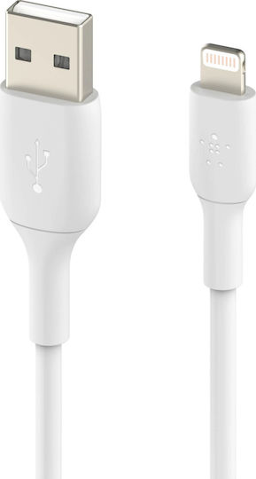 Belkin USB-A to Lightning Cable 12W White 2m (CAA001bt2MWH)