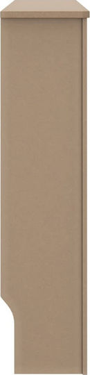 vidaXL Калориферен Капак от MDF Кафяв 112x19x81см