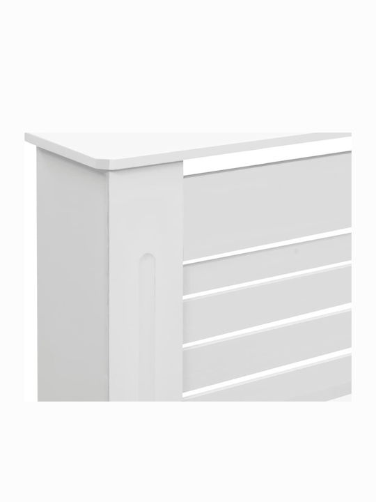 vidaXL Κάλυμμα Καλοριφέρ από MDF Λευκό 152x19x81.5cm