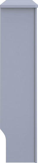 vidaXL Gray MDF Radiator Cover 112x19x81cm