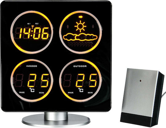 Technoline WS 6830 Wireless Digital Weather Station Wall Mounted / Tabletop Black