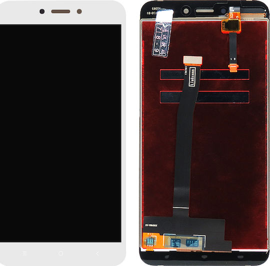Οθόνη με Μηχανισμό Αφής για Redmi 4x (Λευκό)
