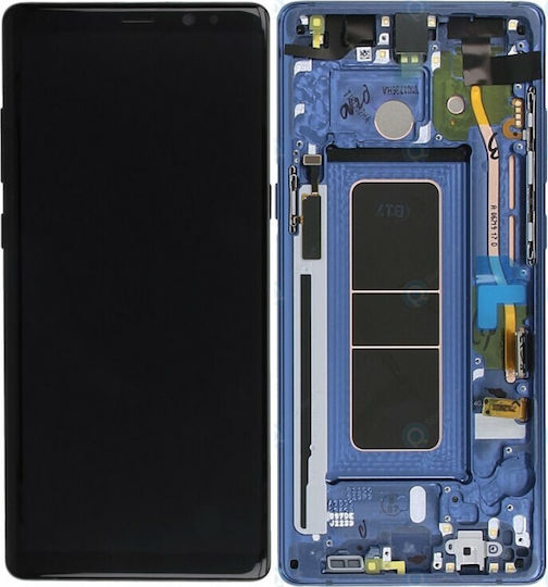 Samsung O ecran cu Mecanism Tactil și Cadru pentru Galaxy Note 8 (Albastru)
