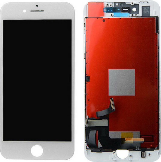 Οθόνη Type A+ με Μηχανισμό Αφής για iPhone 8 (Λευκό)