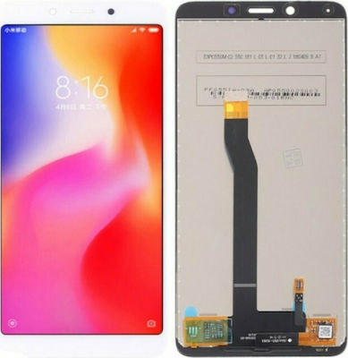 Οθόνη mit Touchscreen für Redmi 6 (Weiß)