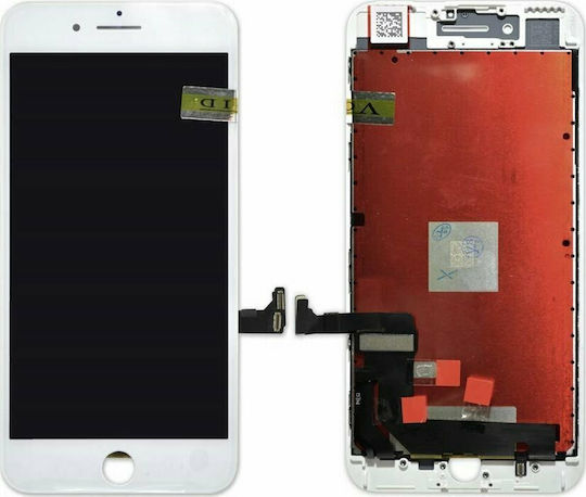 MPSMobile Οθόνη με Μηχανισμό Αφής για iPhone 7 Plus (Λευκό)