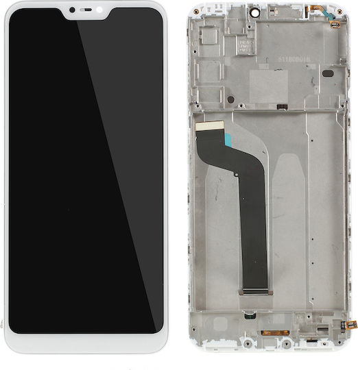 Οθόνη mit Touch-Mechanismus für Mi A2 Lite (Weiß)