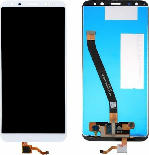 Екран със Сензорен Механизъм и Рамка за Huawei Mate 10 Lite (Бял)