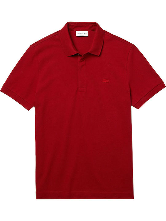 Lacoste Ανδρικό T-shirt Κοντομάνικο Polo Κόκκινο