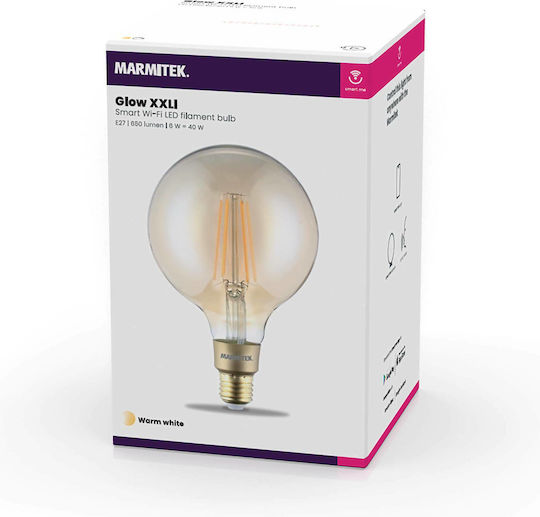 Marmitek Smart Λάμπα Glow XXLI LED 6W για Ντουί E27 και Σχήμα G125 Θερμό Λευκό 650lm Dimmable