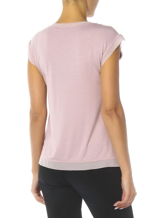 Emporio Armani Women's Short Sleeve Blouse Pink