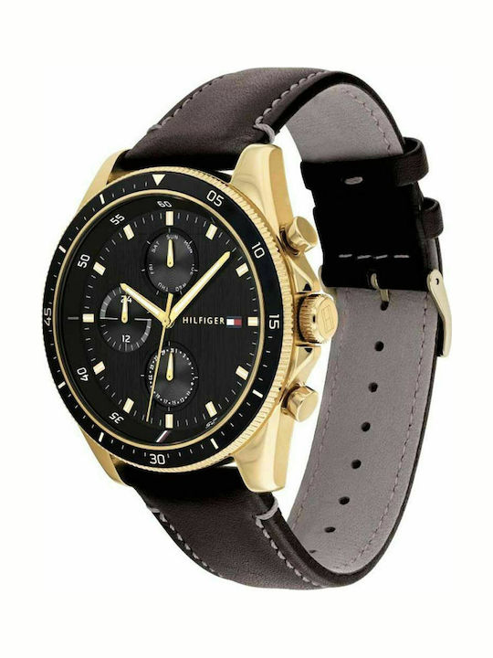 Tommy Hilfiger Parker Watch Battery with Leather Strap
