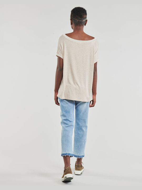 Desigual Copenhague Women's Summer Blouse Short Sleeve White