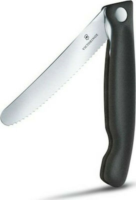 Victorinox Foltable Paring Taschenmesser Überleben Paring Black mit Klinge aus Rostfreier Stahl