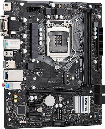 ASRock H470M-HDV/M.2 Motherboard Micro ATX με Intel 1200 Socket 90-MXBG80-A0UAYZ