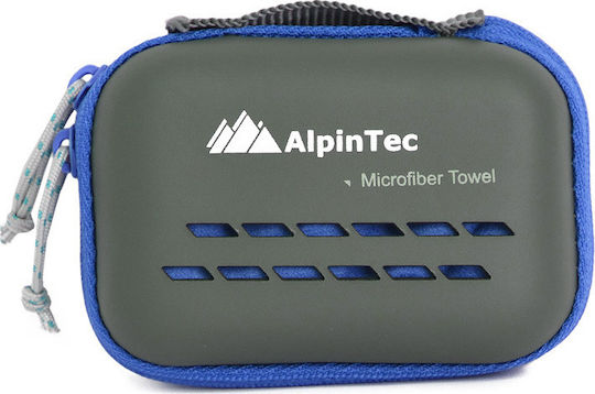 AlpinPro DryFast Microfiber Face Towel in Case Blue 50x30cm