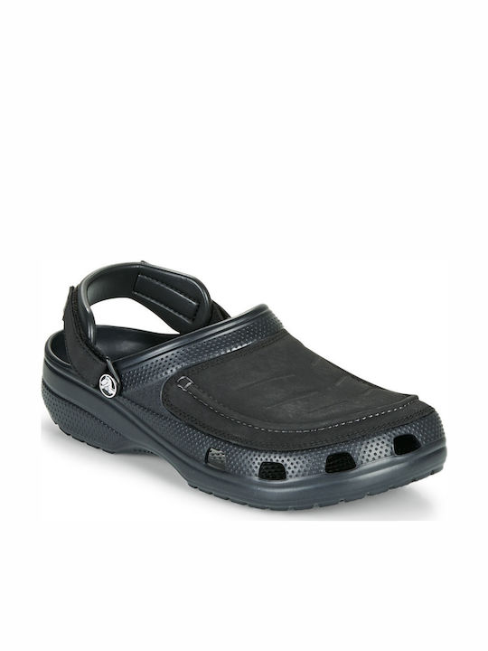 Crocs Yukon Vista II Ανατομικά Σαμπό Μαύρα Crocs Yukon Vista II Ανατομικά Σαμπό Μαύρα