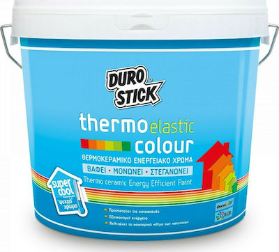 Durostick Thermoelastic Colour Plastic Vopsea Acrilic Termoizolant pentru Utilizare Externă 3lt