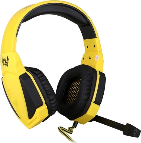 Kotion Each G4000 Über Ohr Gaming-Headset mit Verbindung 3,5mm / USB Gelb