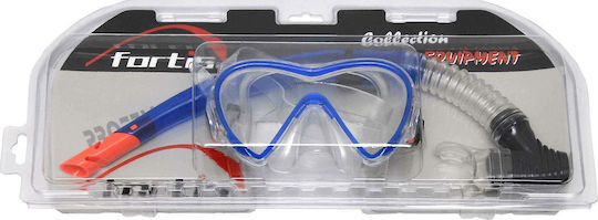 Fortis Set Diving Mask with Snorkel Blue