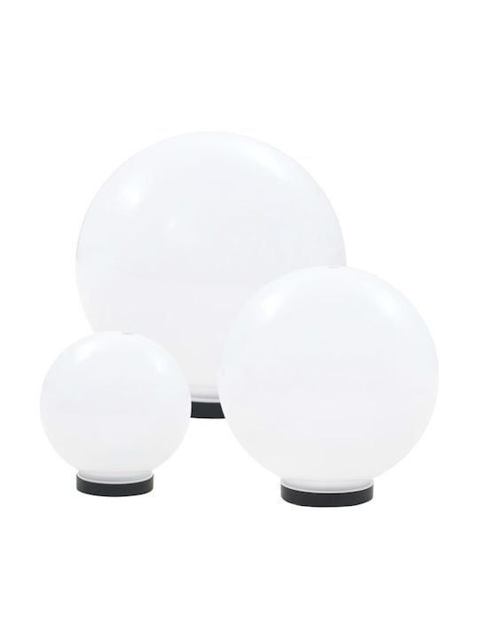 vidaXL Lamp Globe Outdoor 12W IP44 for Socket E27 White