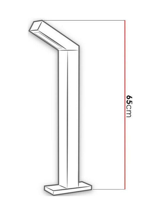 Nowodvorski Outdoor Floor Lamp Small Post LED 9W with Warm White Light IP54 Black