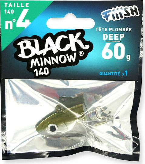 Fiiish Black Minnow Jighead Sled Head No4 60gr