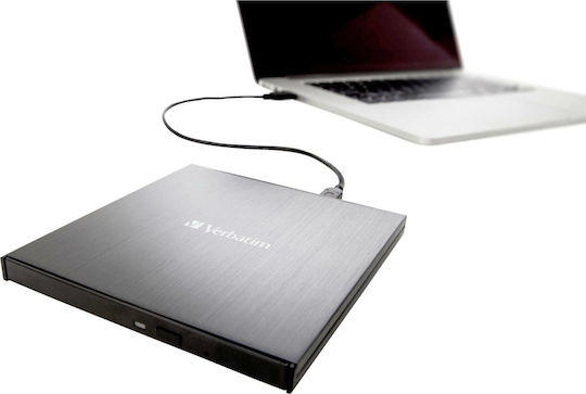 Verbatim External Slimline External Blu-Ray/DVD/CD Recorder for Desktop / Laptop Black