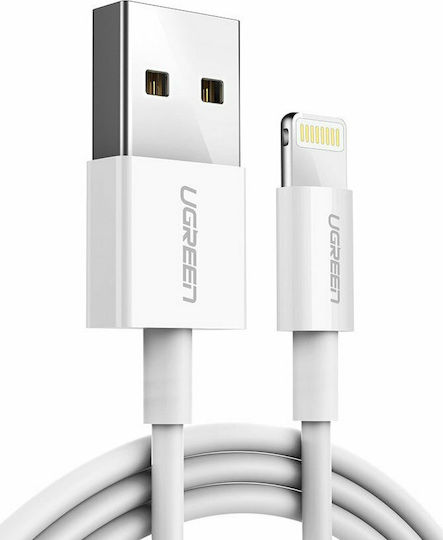 Ugreen USB to Lightning Cable Λευκό 0.25m (20726)