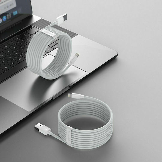 Baseus Wisdom Regular USB to Lightning Cable Λευκό 1.5m