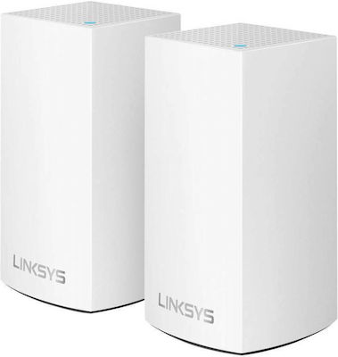 LinkSys Velop Mesh Access Point Wi‑Fi 5 Dual Band (2.4 & 5GHz) σε Διπλό Kit