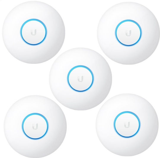 Ubiquiti UniFi nanoHD Точка за достъп Wi-Fi 5 - Wi-Fi 5 Двулентов (2.4 и 5GHz) в Комплект за петици