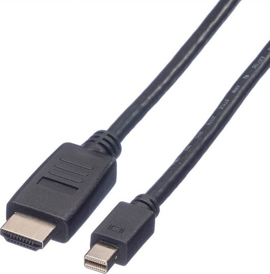Value Cable mini DisplayPort male - HDMI male 2m Black ()