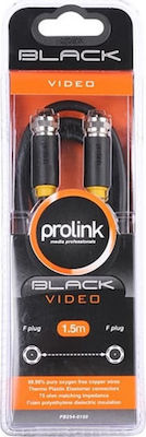 Prolink Καλώδιο Δορυφορικής F-Connector männlich - F-Steckverbinder männlich 1.5m (PB254-0150)