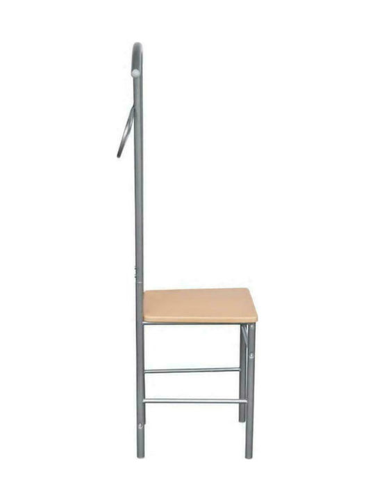 vidaXL Κρεμάστρα Δαπέδου από Μέταλλο Μπεζ 52x40x120cm